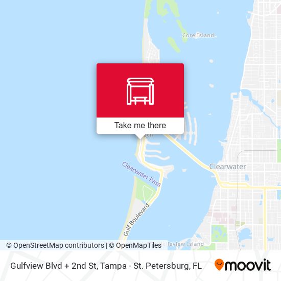 Mapa de Gulfview Blvd + 2nd St