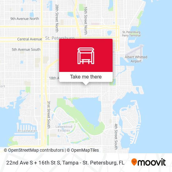 Mapa de 22nd Ave S + 16th St S