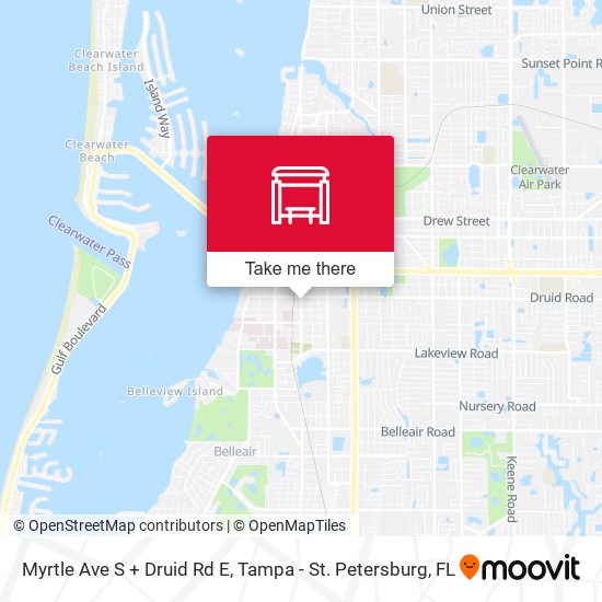 Myrtle Ave S + Druid Rd E map