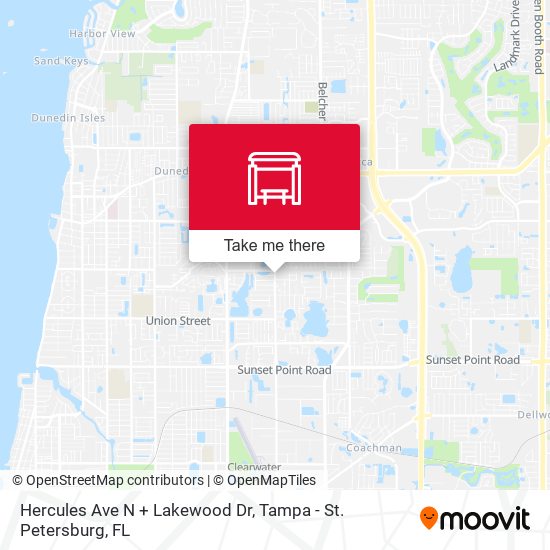 Mapa de Hercules Ave N + Lakewood Dr