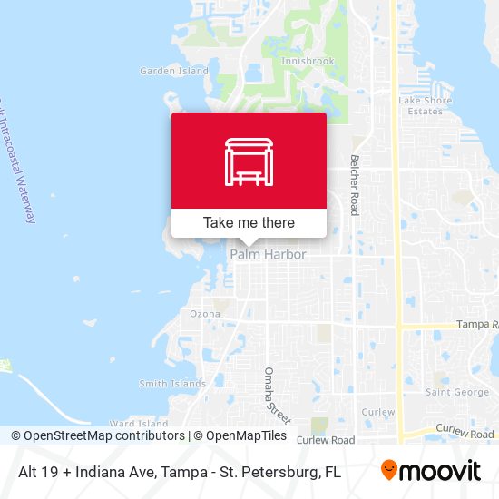 Mapa de Alt 19 + Indiana Ave