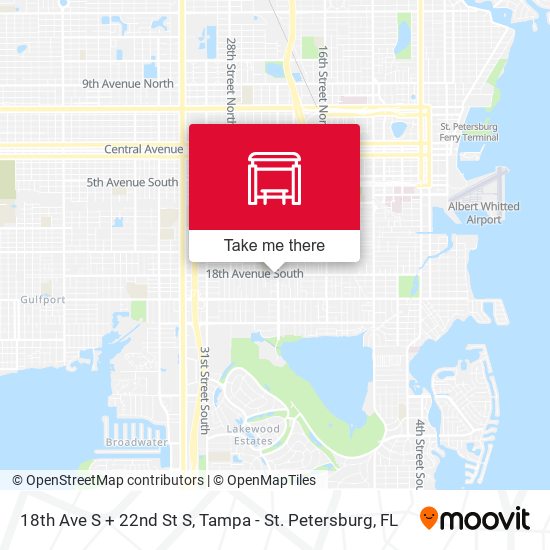 Mapa de 18th Ave S + 22nd St S