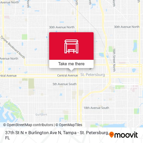 37th St N + Burlington Ave N map