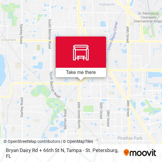 Bryan Dairy Rd + 66th St N map