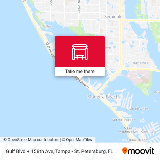 Gulf Blvd + 158th Ave map