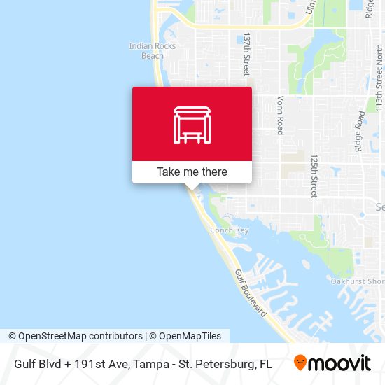 Gulf Blvd + 191st Ave map