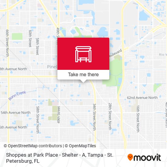 Mapa de Shoppes at Park Place - Shelter - A