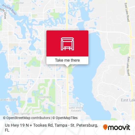 Mapa de Us Hwy 19 N + Tookes Rd