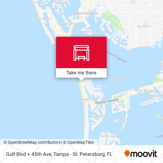 Gulf Blvd + 45th Ave map