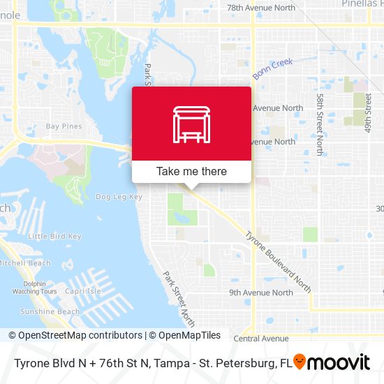 Mapa de Tyrone Blvd N + 76th St N