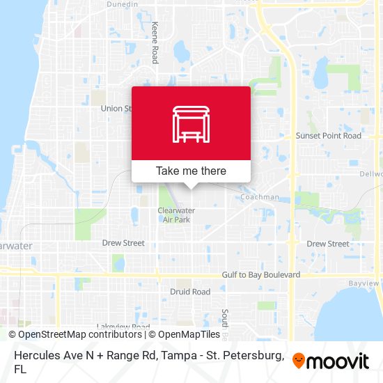 Hercules Ave N + Range Rd map
