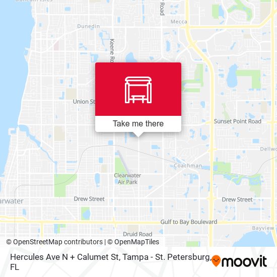 Mapa de Hercules Ave N + Calumet St