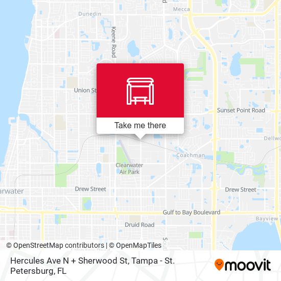 Hercules Ave N + Sherwood St map
