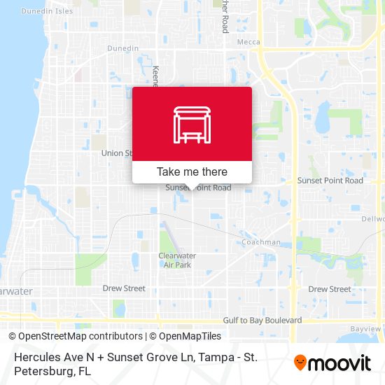 Hercules Ave N + Sunset Grove Ln map
