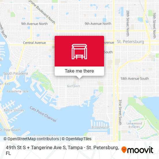 49th St S + Tangerine Ave S map