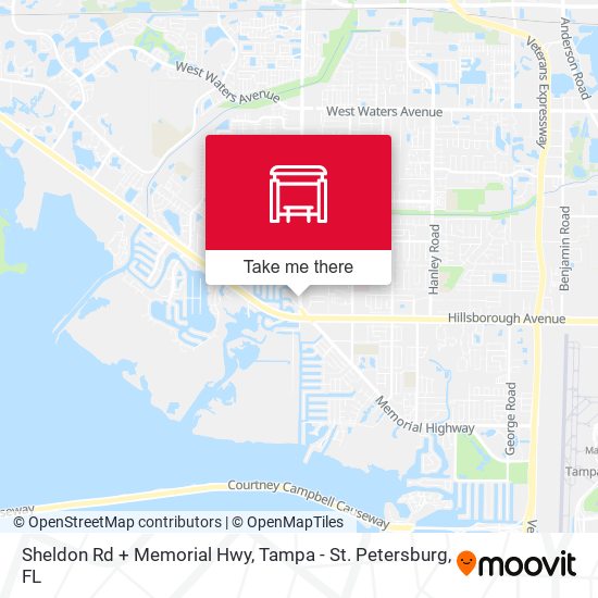 Sheldon Rd + Memorial Hwy map