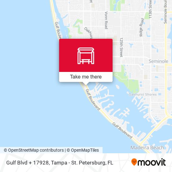 Gulf Blvd + 17928 map
