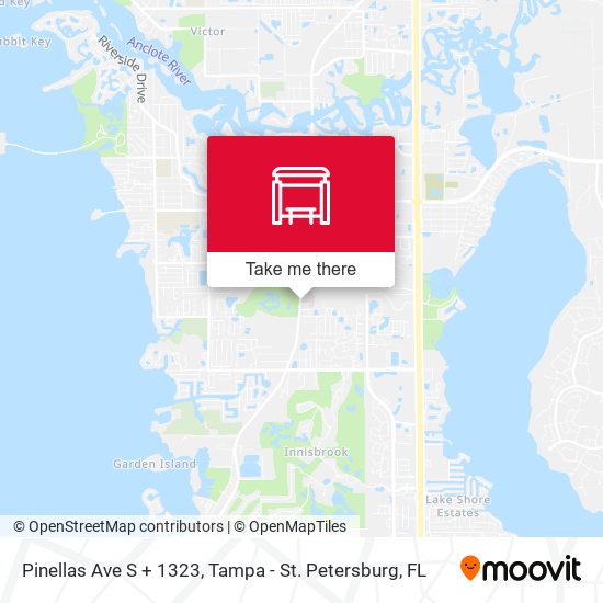 Mapa de Pinellas Ave S + 1323