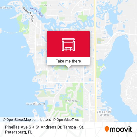 Pinellas Ave S + St Andrens Dr map