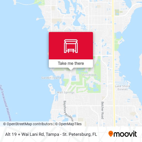 Alt 19 + Wai Lani Rd map