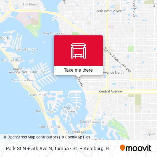 Park St N + 5th Ave N map