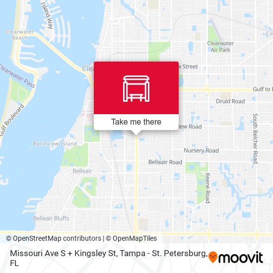 Missouri Ave S + Kingsley St map