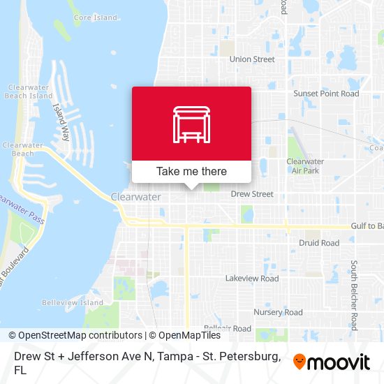 Drew St + Jefferson Ave N map