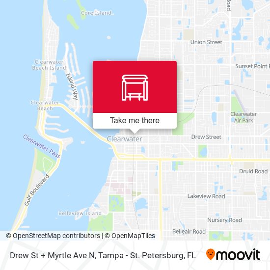 Mapa de Drew St + Myrtle Ave N