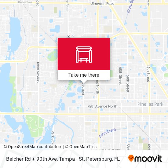Mapa de Belcher Rd + 90th Ave
