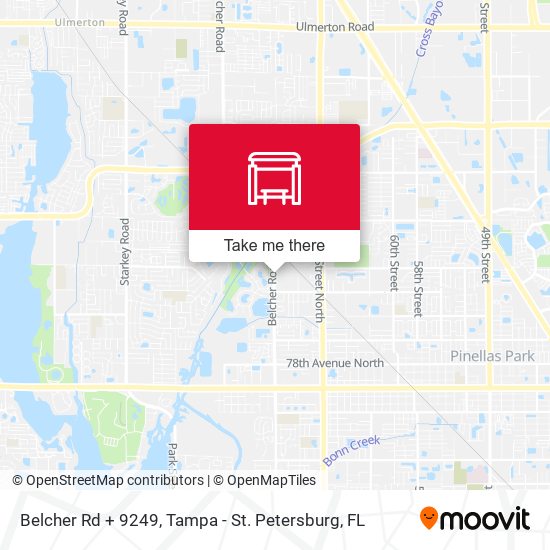 Mapa de Belcher Rd + 9249