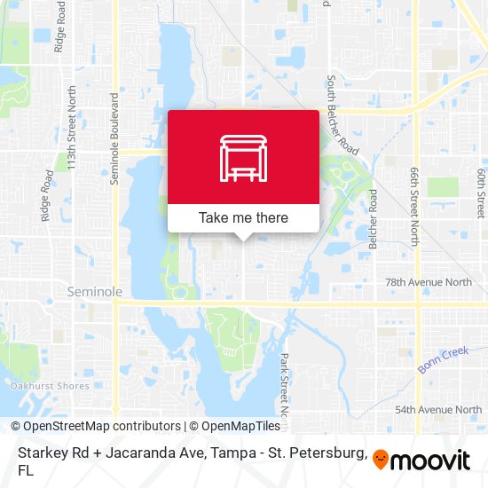 Mapa de Starkey Rd + Jacaranda Ave