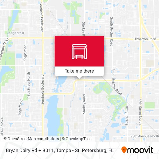 Bryan Dairy Rd + 9011 map