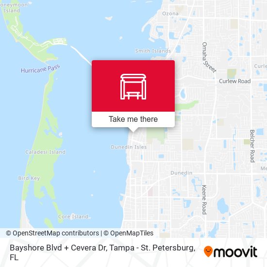 Bayshore Blvd + Cevera Dr map