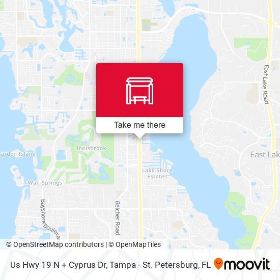 Mapa de Us Hwy 19 N + Cyprus Dr