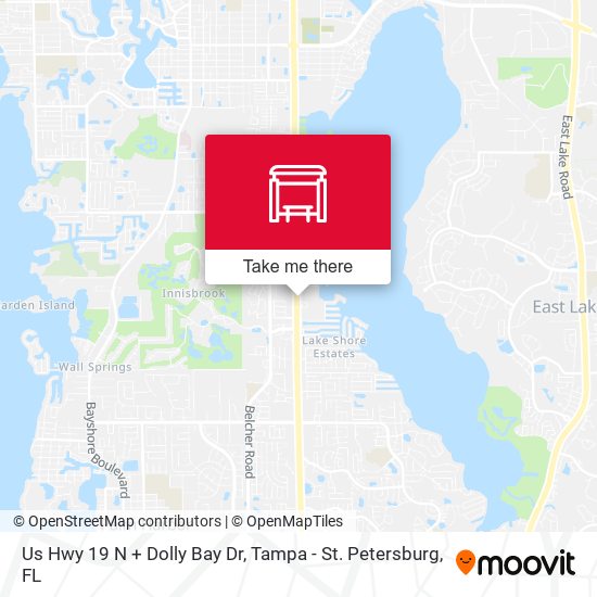 Us Hwy 19 N + Dolly Bay Dr map