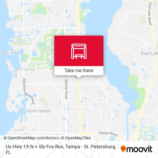 Us Hwy 19 N + Sly Fox Run map