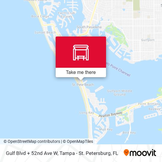 Mapa de Gulf Blvd + 52nd Ave W