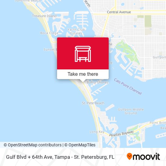 Mapa de Gulf Blvd + 64th Ave