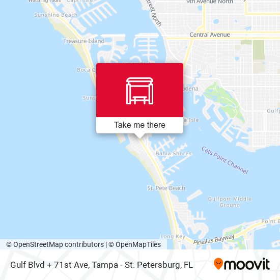 Gulf Blvd + 71st Ave map