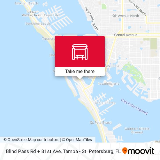 Blind Pass Rd + 81st Ave map