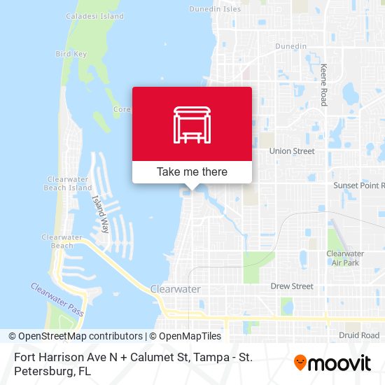 Fort Harrison Ave N + Calumet St map