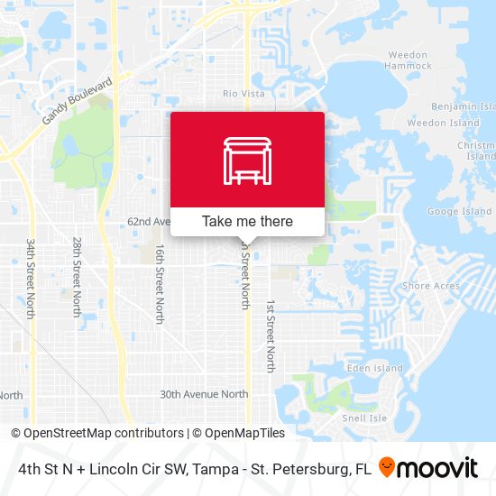 4th St N + Lincoln Cir SW map