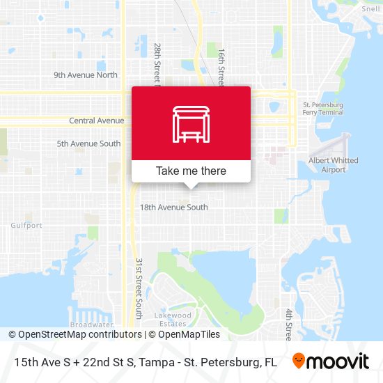 Mapa de 15th Ave S + 22nd St S