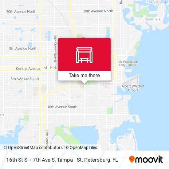 Mapa de 16th St S + 7th Ave S