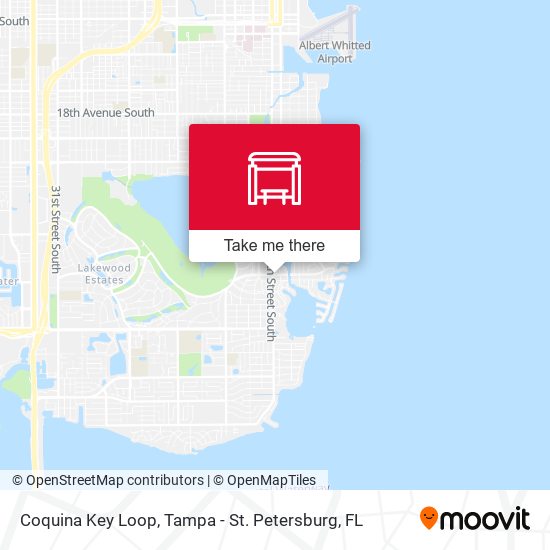 Coquina Key Loop map