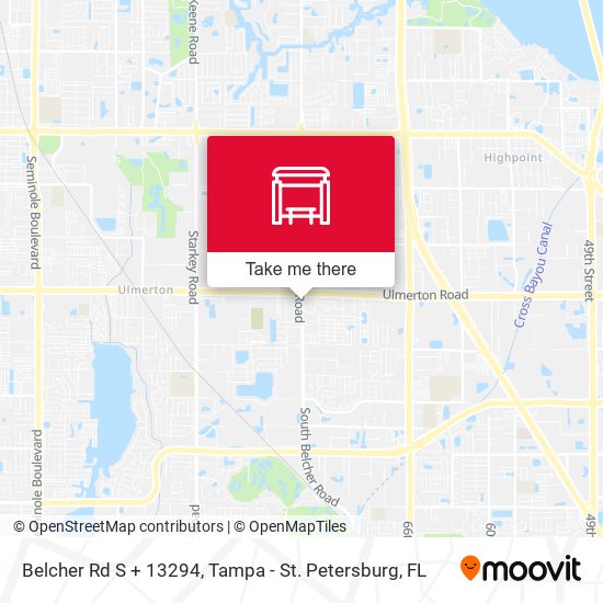 Mapa de Belcher Rd S + 13294