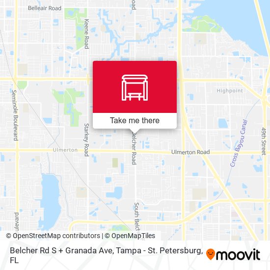 Belcher Rd S + Granada Ave map