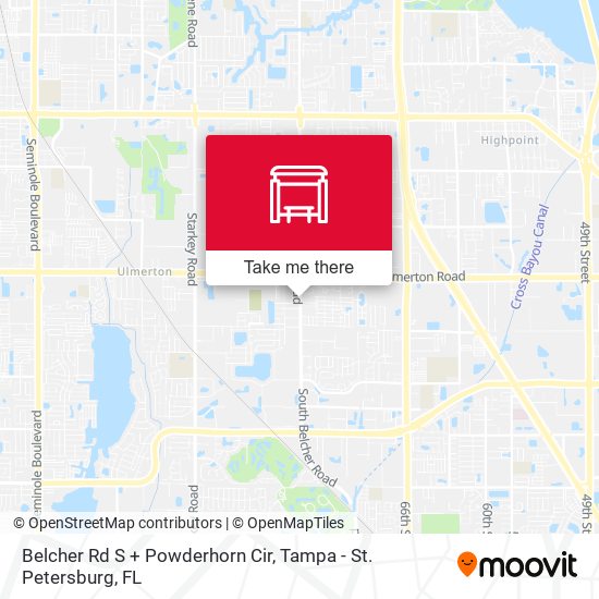 Belcher Rd S + Powderhorn Cir map