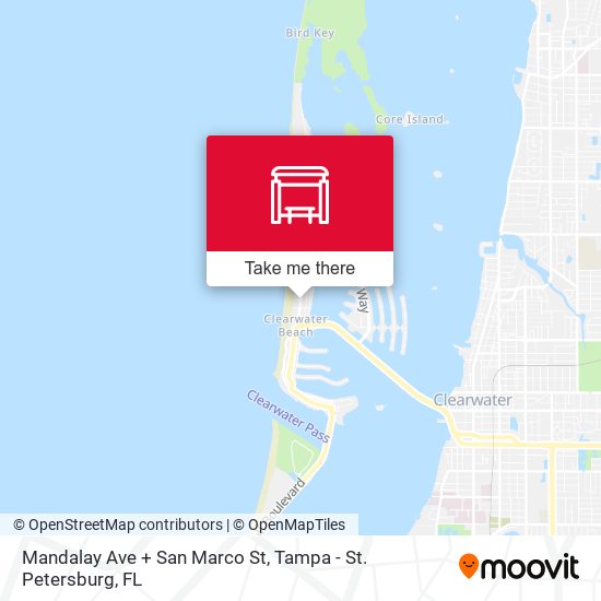 Mapa de Mandalay Ave + San Marco St
