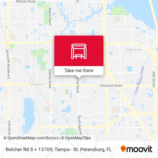 Belcher Rd S + 13709 map
